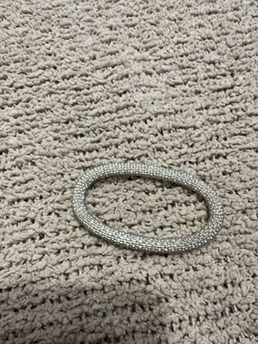 Silver Crystal Mesh Stretch Bracelet - Women Jewelry